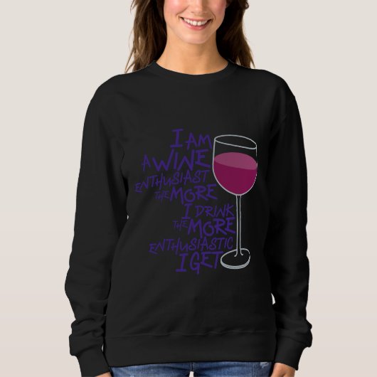 Weinenthusiast 127 sweatshirt (Vorderseite)