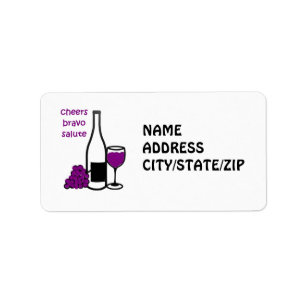 WEINENTHUSIAST-ADRESSE ADRESSAUFKLEBER