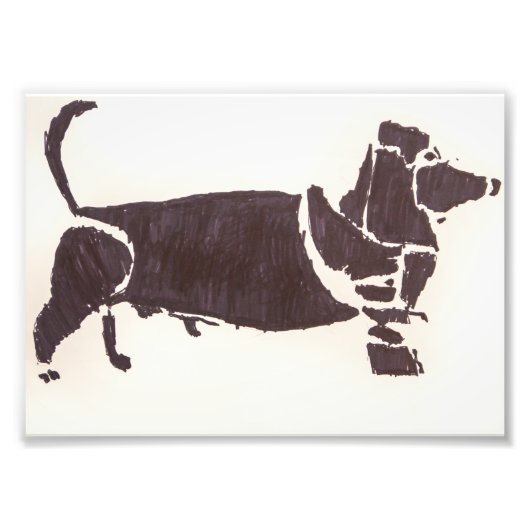 Weiner Dog 12x18 Fotodruck (Vorne)