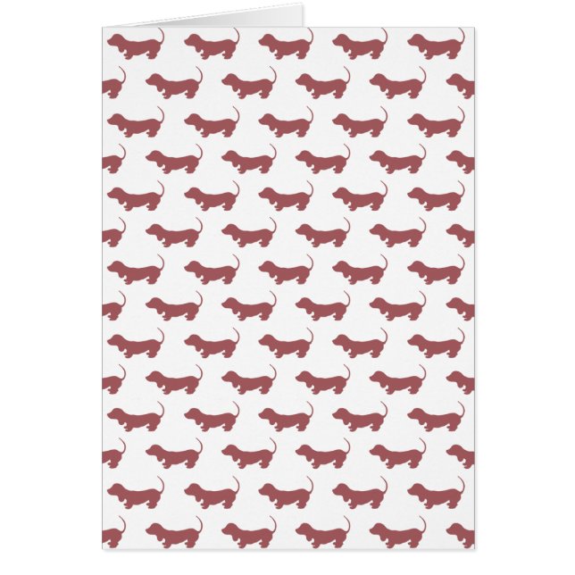 Weiner Dog Dackel Muster (Vorne)