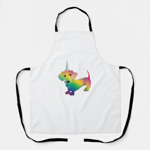 WEINER DOG WEINERCORN - Funny Dackel Unicorn T- Schürze