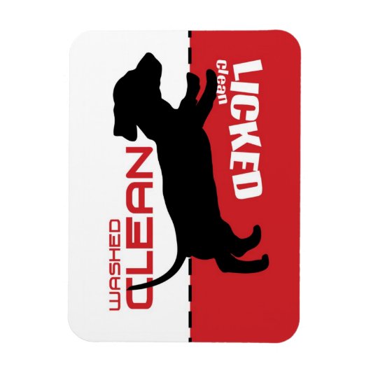 Weiner Dog Welpengeschirrspüler Magnet - gelockert (Vertikal)