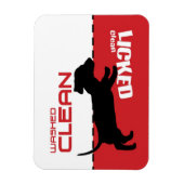 Weiner Dog Welpengeschirrspüler Magnet - gelockert (Vertikal)