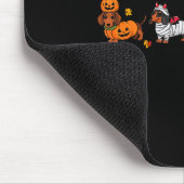 Weiner Dog Witch Happy Halloweenie Cute Halloween Mousepad (Ecke)