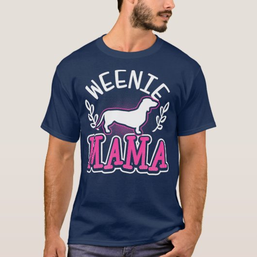 Weiner Dog Würstchen Mama Geschenk T-Shirt (Vorderseite)