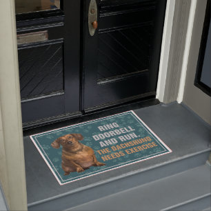 Weiner Doormat - Funny Gift - Dackel Doormat Fußmatte