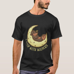 Weiner Hund Dackel schlafe ich mit Dackeln T-Shirt