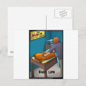 Weiner Massage alias Backlink Funny Gifts & Cards Postkarte (Vorne/Hinten)
