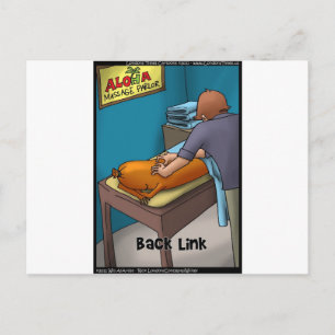 Weiner Massage alias Backlink Funny Gifts & Cards Postkarte