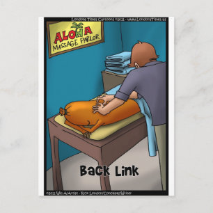 Weiner Massage alias Backlink Funny Gifts & Cards Postkarte