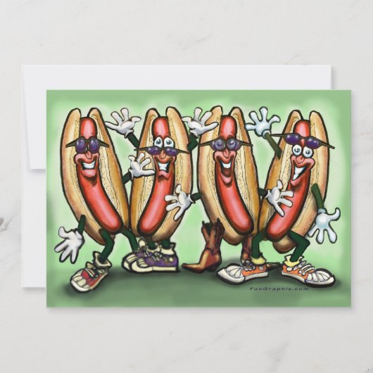 Weiner Party Card Einladung (Vorderseite)