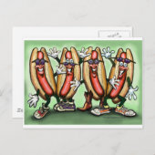 Weiner Party Postkarte (Vorne/Hinten)