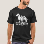 Weiner Rides Funny Dackel T-Shirt (Vorderseite)