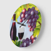 Weinernte Große Wanduhr (Winkel)