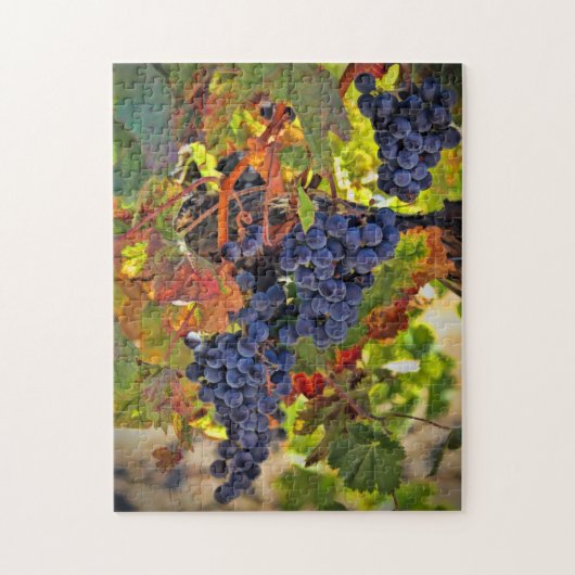 Weinernte Trauben Herbstfarben Jigsaw Puzzle (Vertikal)