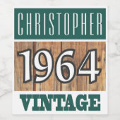 Weinetikett 1964 (Einzelnes Label)