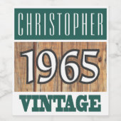 Weinetikett 1965 (Einzelnes Label)