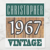 Weinetikett 1967 (Einzelnes Label)