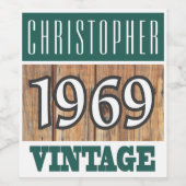 Weinetikett 1969 (Einzelnes Label)