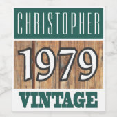 Weinetikett 1979 (Einzelnes Label)