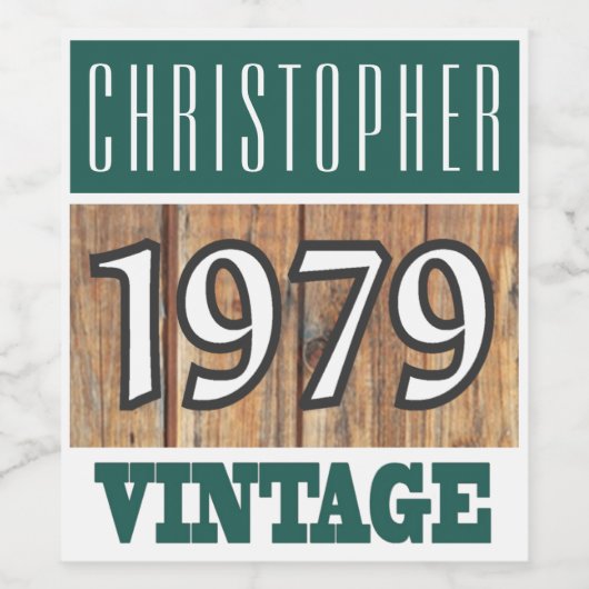 Weinetikett 1979 (Einzelnes Label)