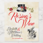 Weinetikett Alice im Wunderland (Einzelnes Label)