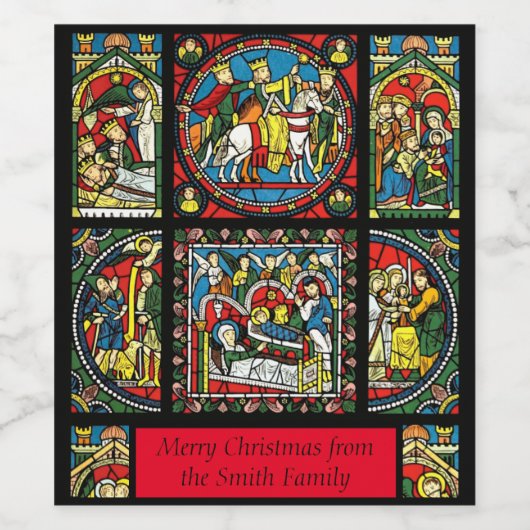 Weinetikett aus Hartglas (Einzelnes Label)