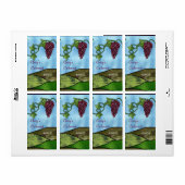 Weinetikett aus Hartglas (Vorne)