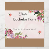 Weinetikett Bachelor Party (Einzelnes Label)