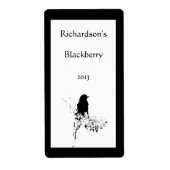 Weinetikett "Bird Silhouette" (Vorne)