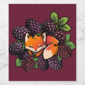Weinetikett : BlackBerry Fox (Einzelnes Label)