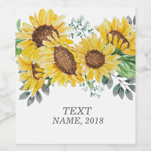 WEINETIKETT - boho blumenblüte (Einzelnes Label)