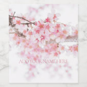 WEINETIKETT: CHERRY BLOSSOM + BRANCH WEINETIKETT (Einzelnes Label)