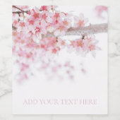 WEINETIKETT: CHERRY BLOSSOM WEINETIKETT (Einzelnes Label)