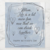 Weinetikett der Mutter (Einzelnes Label)