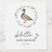 Weinetikett, Entenkochetikett, Entenwein Weinetikett (Einzelnes Label)