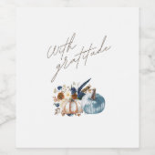 Weinetikett Erntedank (Einzelnes Label)