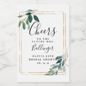 Weinetikett, Eukalyptus Mini Weinetikett (Einzelnes Label)