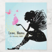 WEINETIKETT - Feen und Schmetterlinge (Einzelnes Label)