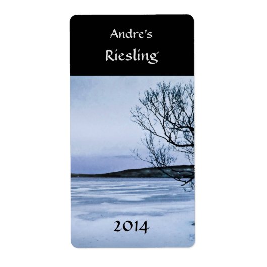 Weinetikett "Frozen Lake" (Vorne)