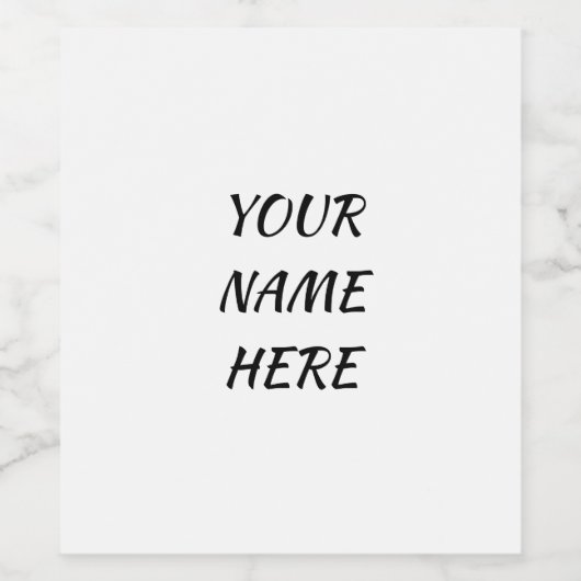 **WEINETIKETT** FÜGEN SIE EINFACH IHREN NAMEN ETC  WEINETIKETT (Einzelnes Label)