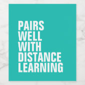 Weinetikett für Fernlernkenntnisse (Einzelnes Label)