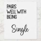 Weinetikett für neue Single (Einzelnes Label)