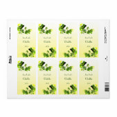 Weinetikett für Vögel (Vorne)