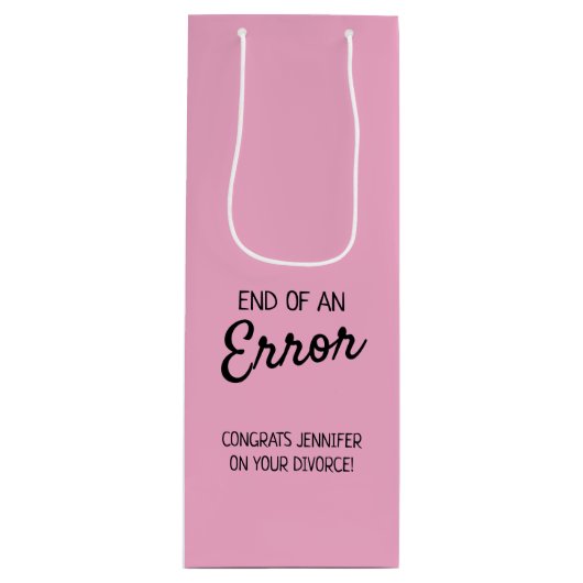 Weinetikett Geschenktüte Für Weinflaschen (Vorderseite)