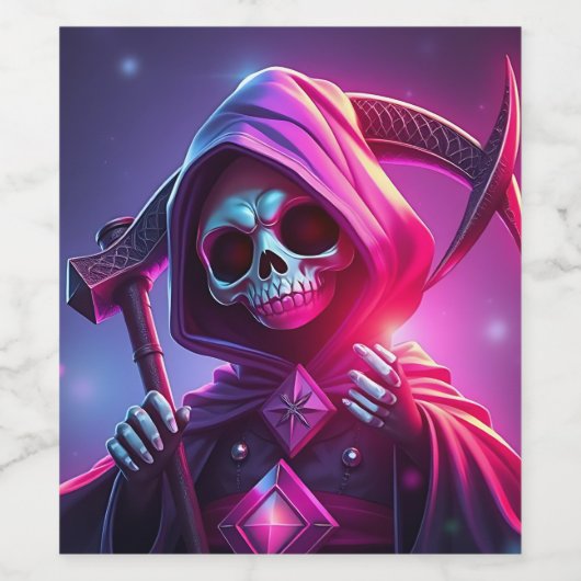 Weinetikett Grimischer Sensenmann (Einzelnes Label)