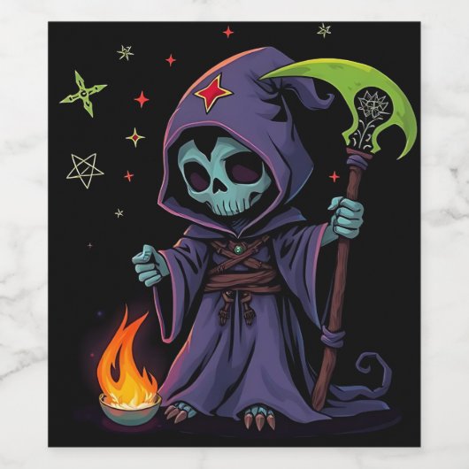 Weinetikett Grimischer Sensenmann (Einzelnes Label)