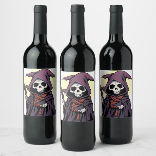 Weinetikett Grimischer Sensenmann (Flaschen)