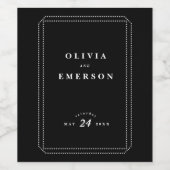 Weinetikett-Hochzeitsdesign Weinetikett (Einzelnes Label)