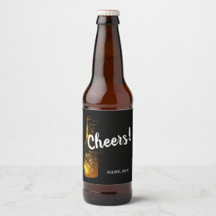 WEINETIKETT - Jubeljubeln, alle Jahre, Hochzeit, G Bierflaschenetikett